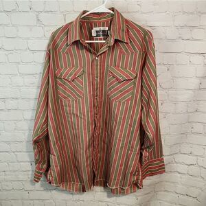 Men's Panhandle Slim "Ranch & Town" longsleeve pearl snapped shirt, size Large